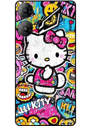 Силіконовий чохол бампер для zte nubia neo 3 5g з малюнком хелло китти hello kitty