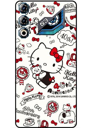 Силиконовый чехол бампер для zte nubia neo 3 gt 5g с картинкой hello kitty хелло китти