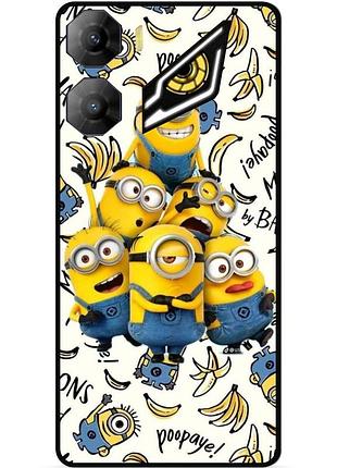 Силіконовий чохол бампер для zte nubia neo 3 5g з малюнком міньйони minion