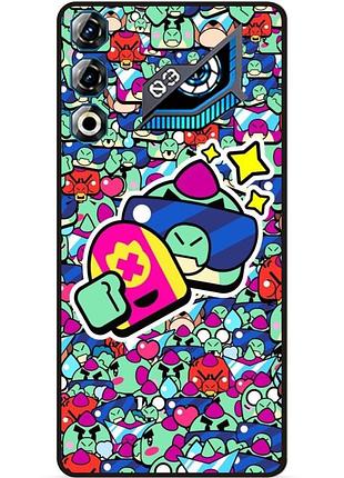 Силіконовий чохол бампер для zte nubia neo 3 gt 5g стікери бравл базз brawl