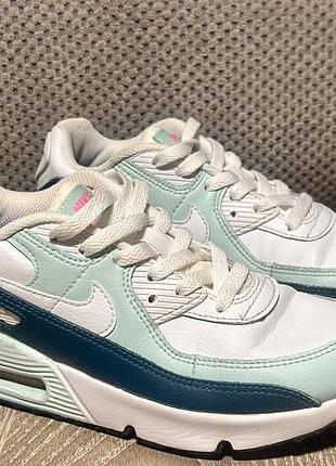 Оригінальні дитячі кросівки nike air max 34 розмір 22 см білі кросівки для дівчинки