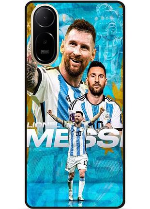 Силіконовий чохол бампер для xiaomi poco c81 pro з малюнком messi мессі