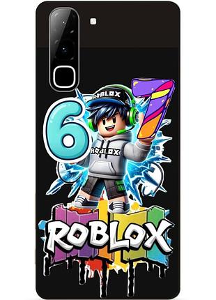 Чохол силіконовий бампер для infinix hot 70 (x6895) з малюнком roblox роблокс six seven