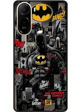 Чехол силиконовый бампер для xiaomi poco c81 pro с рисунком batman бэтмен