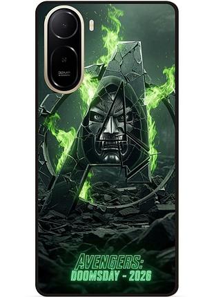 Силиконовый бампер чехол для xiaomi poco c81 pro с рисунком avengers doomsday мстители