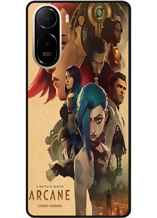 Силиконовый чехол для xiaomi poco c81 pro arcane аркейн