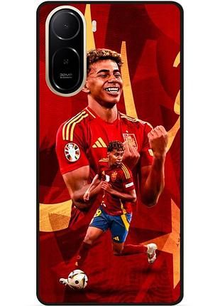 Силиконовый чехол бампер для xiaomi poco c81 pro с рисунком lamine yamal ламин ямаль