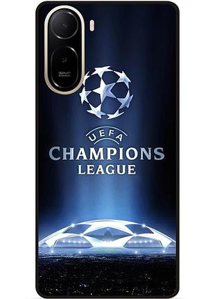 Силиконовый чехол бампер для xiaomi poco c81 pro с рисунком лига чемпионов