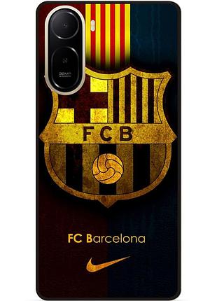 Чехол силиконовый бампер для xiaomi poco c81 pro с рисунком barcelona барселона