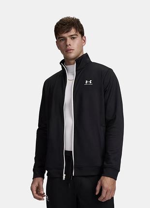 Спортивна кофта чоловіча under armour чорна однотонна розмір l