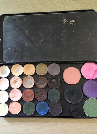 Тіні bobbi brown сливові, тени urban decay naked, палетка збірна make-up atelier paris