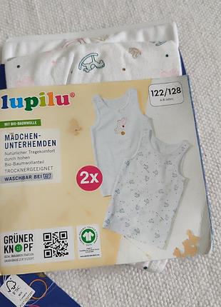 Майка для дівчинки lupilu набір 2 шт. 122/128