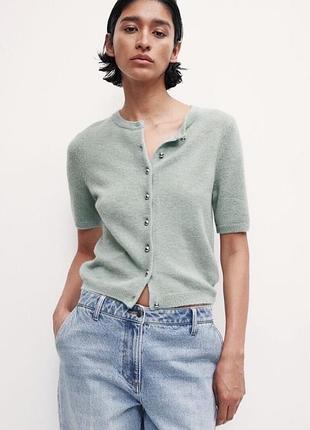 Кардиган короткий рукав h&m жіночий м