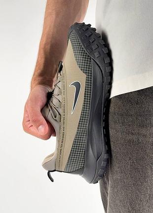 Мужские кроссовки nike acg mountain fly lowunx olive grey
