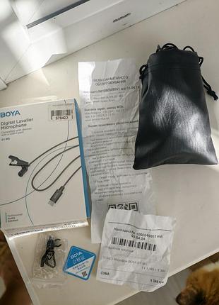Петличний мікрофон boya by-m3