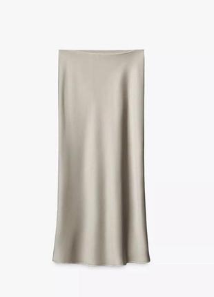 Zara сатиновая юбка