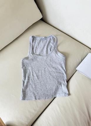 Сіра майка bershka
