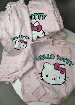 Костюм на дівчинку hello kitty турція трьохниька якість топ