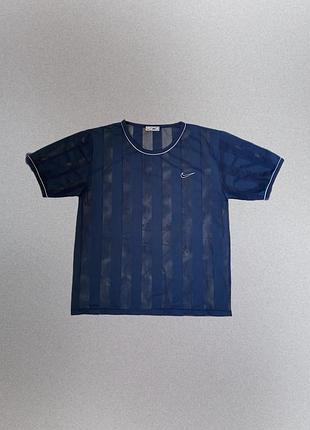 Вінтажна сітчаста футболка джерсі nike vintage 90s оригінал оверсайз