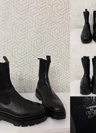 Шкіряні ботинки zara