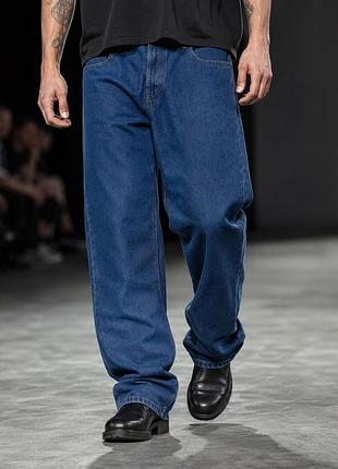 Чоловічі джинси denim co. сині xl бавовна / поліестер
