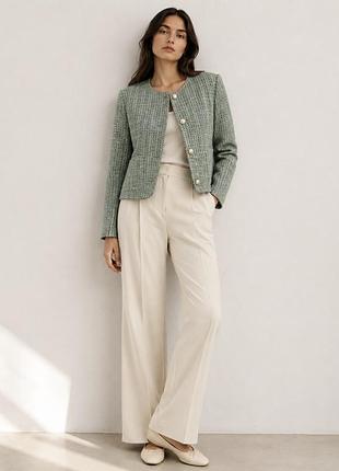 Твидовый пиджак, жакет h&m