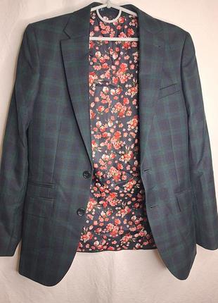 Стильний чоловічий піджак (блейзер) harry brown london, розмір 36r (наш 46 / xs-s)
