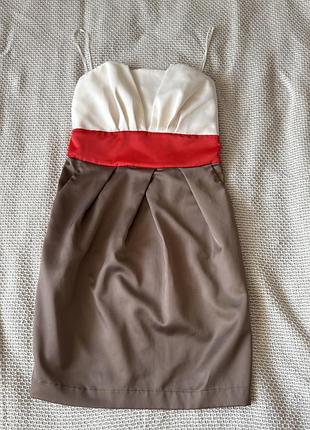 Коктейльна сукня color block