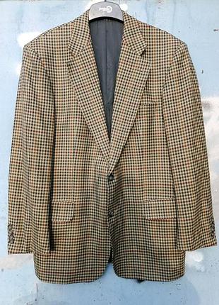 Винтажный шерстяной пиджак burberrys блейзер кашемир р. 50 р. l оригинал vintage cashmere  элитный винтаж old money