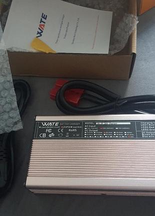 Зарядний пристрій wate для lifepo4 24v (8s 29.2в 20а  конектор anderson/крокодили)