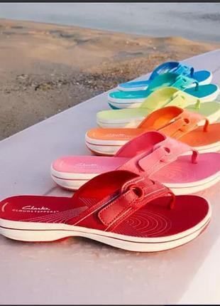 Вьєтнамкі сандалі/ шльопанці clarks⛱️40/41 жіночі в'єтнамки шльопки женские