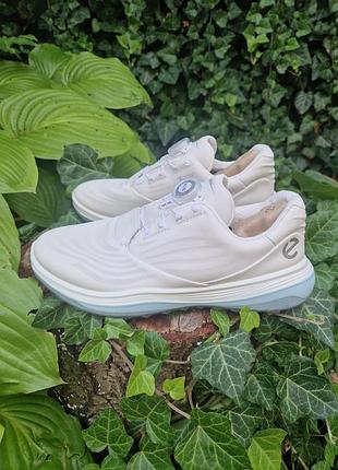 Кроссовки кожаные ecco 59-1 golf waterproof / размер 38 оригинал