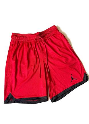 Мужские красные баскетбольные шорты jordan dri-fit air knit short