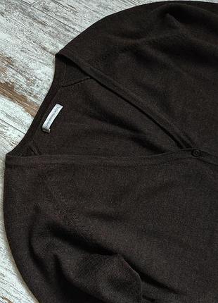 Кофта джемпер пуловер italian merino wool вовна шерсть шоколад