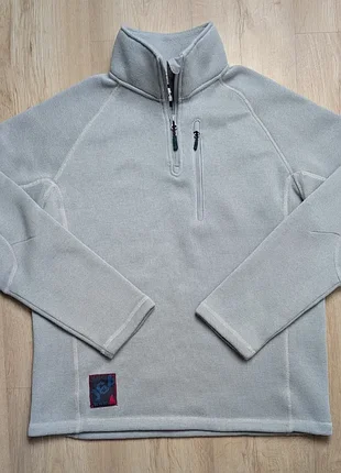 Фліс musto polartec напівзамок, сірий, l (за замірами xl)