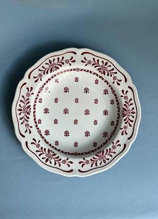 Глибока вінтажна тарілка royal staffordshire burgundie від j. & g. meakin, england.