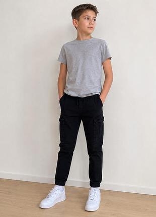 Чорні карго-джогери h&m для хлопчика 10–11 років, 146 см