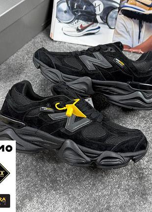 Термо кроссовки new balance 9060 black cordura