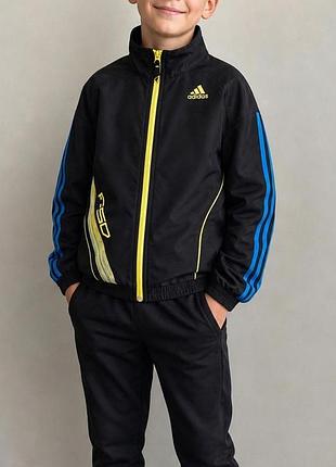 Куртка,кофта спортивная adidas черная на сетке на возраст 9-10 лет