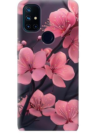 Чехол силиконовый на телефон oneplus nord n10 5g пурпурная сакура "6075u-3655-58250"
