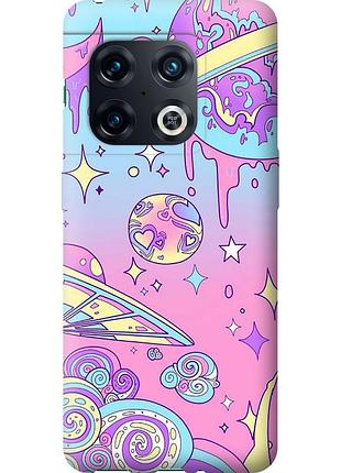 Чехол силиконовый на телефон oneplus 10 pro розовая галактика "4146u-2588-58250"
