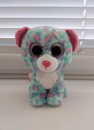 Ty beanie boo's boos мягкая игрушка леопард sydney плюшевая игрушка детская глазистость глазастек мягкая плюшевая грушка ту мягкие игрушки глазастики