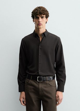 Сорочка zara 19854 d brown