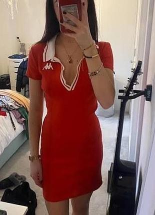 Платье мини поло zara x kappa