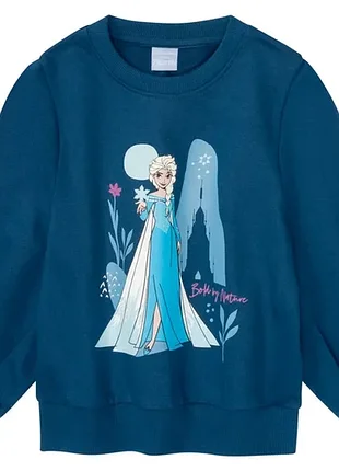 Свитшот двунитка для девочки disney frozen