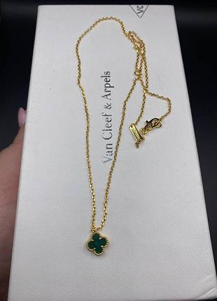 💎new💎брендовая подвеска van cleef mini, vca , клевер 🍀 с логотипом