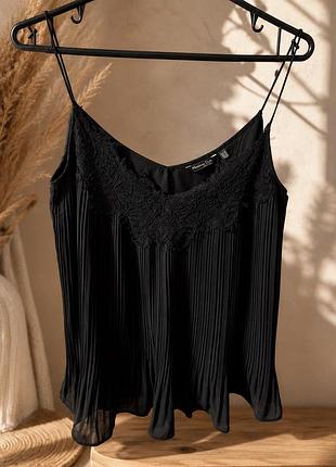 Чорний топ massimo dutti 🖤