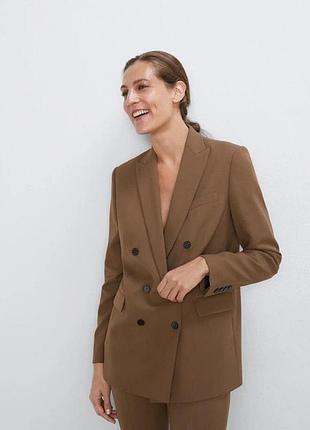 Стильний двубортний жакет блейзер zara
