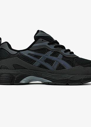 Мужские черные кроссовки asics gel nyc rgd black graphite grey х ассикс 43