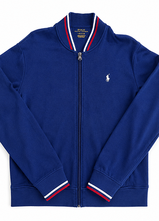 Polo ralph lauren кофта m | оригинал | синяя | zip